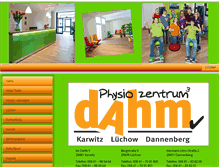 Tablet Screenshot of physiotherapie-dahm.de